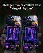 Phone Case LED Cyberpunk Design Scratch-Resistant Slim Protection