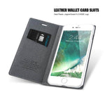 Phone Case Leather Flip Wallet Card Slot Kickstand