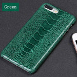 Phone Case Leather Ostrich-Pattern Design Multiple Color Options