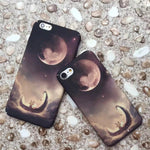 Phone Case Luminous Moon & Stars Slim Hard Shell