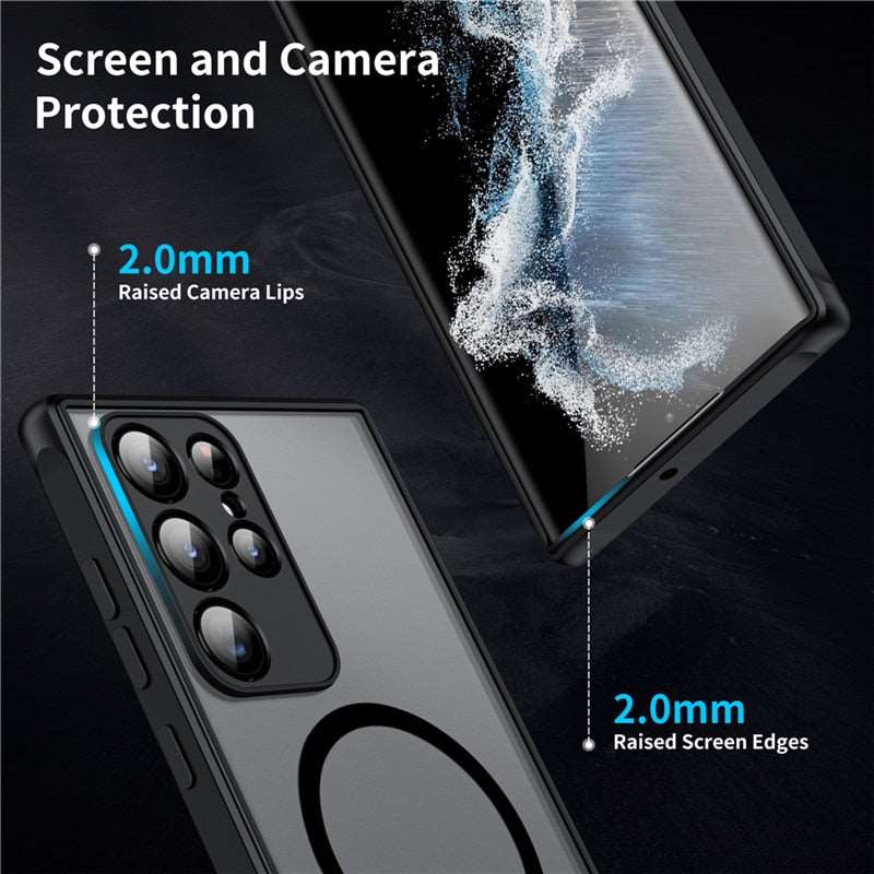 Phone Case Magnetic Accessory Compatible Shock-Absorbing Slim Design