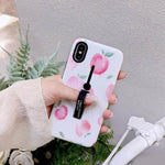 Phone Case Marble Pattern Ring Holder & Kickstand Shockproof Protection