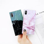 Phone Case Marble Pattern Shock-Resistant Soft TPU Full Cover