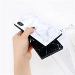 Phone Case Marble Pattern Shock-Resistant Soft TPU Full Cover
