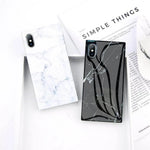 Phone Case Marble Pattern Shock-Resistant Soft TPU Full Cover