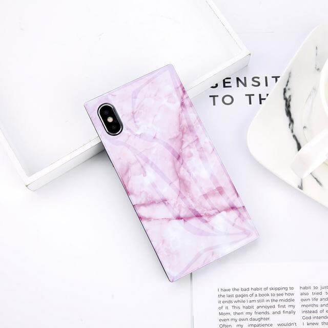 Phone Case Marble Pattern Shock-Resistant Soft TPU Full Cover
