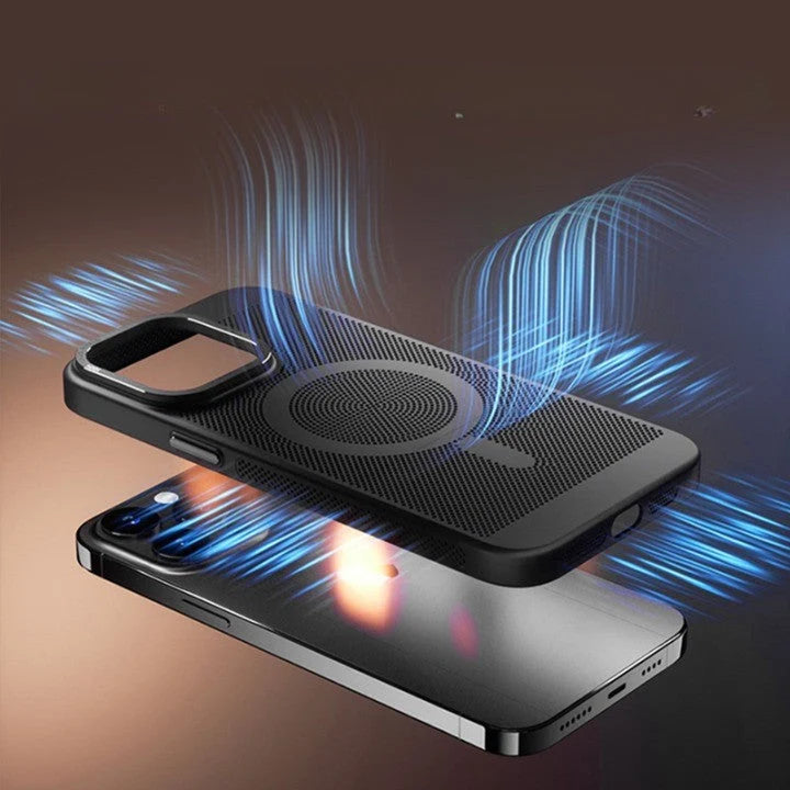 Phone Case Mesh Design MagSafe Wireless Charging Scratch-Resistant