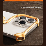Phone Case Metal Bumper Frameless Drop Protection