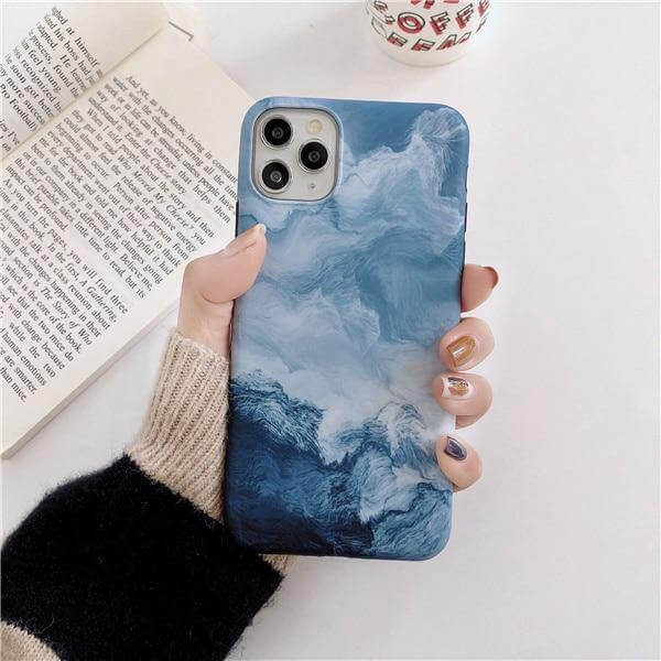 Phone Case Mountain Forest Print Drop & Scratch Resistant