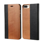 Phone Case Natural Wood Card Pocket & Kickstand