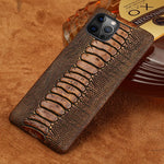 Phone Case Ostrich Leather Shock-Absorbing Protection