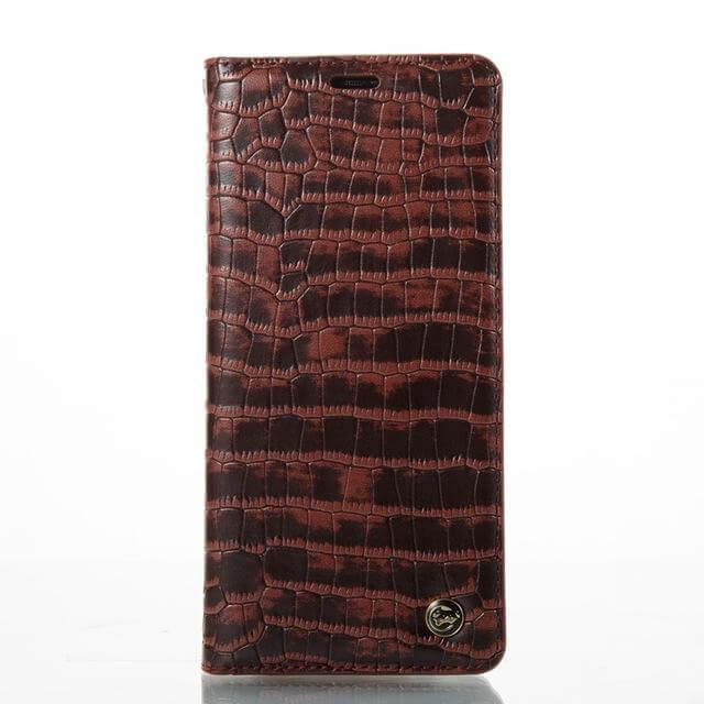 Phone Case PU Leather Flip Cover with Card Pocket & Kickstand