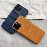 Phone Case PU Leather Slim Scratch-Resistant Stitched Design