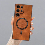 Phone Case PU Leather Wireless Charging