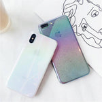 Phone Case Rainbow Gradient iPhone Compatible 4 Color Options