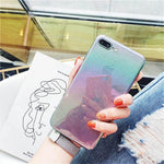 Phone Case Rainbow Gradient iPhone Compatible 4 Color Options