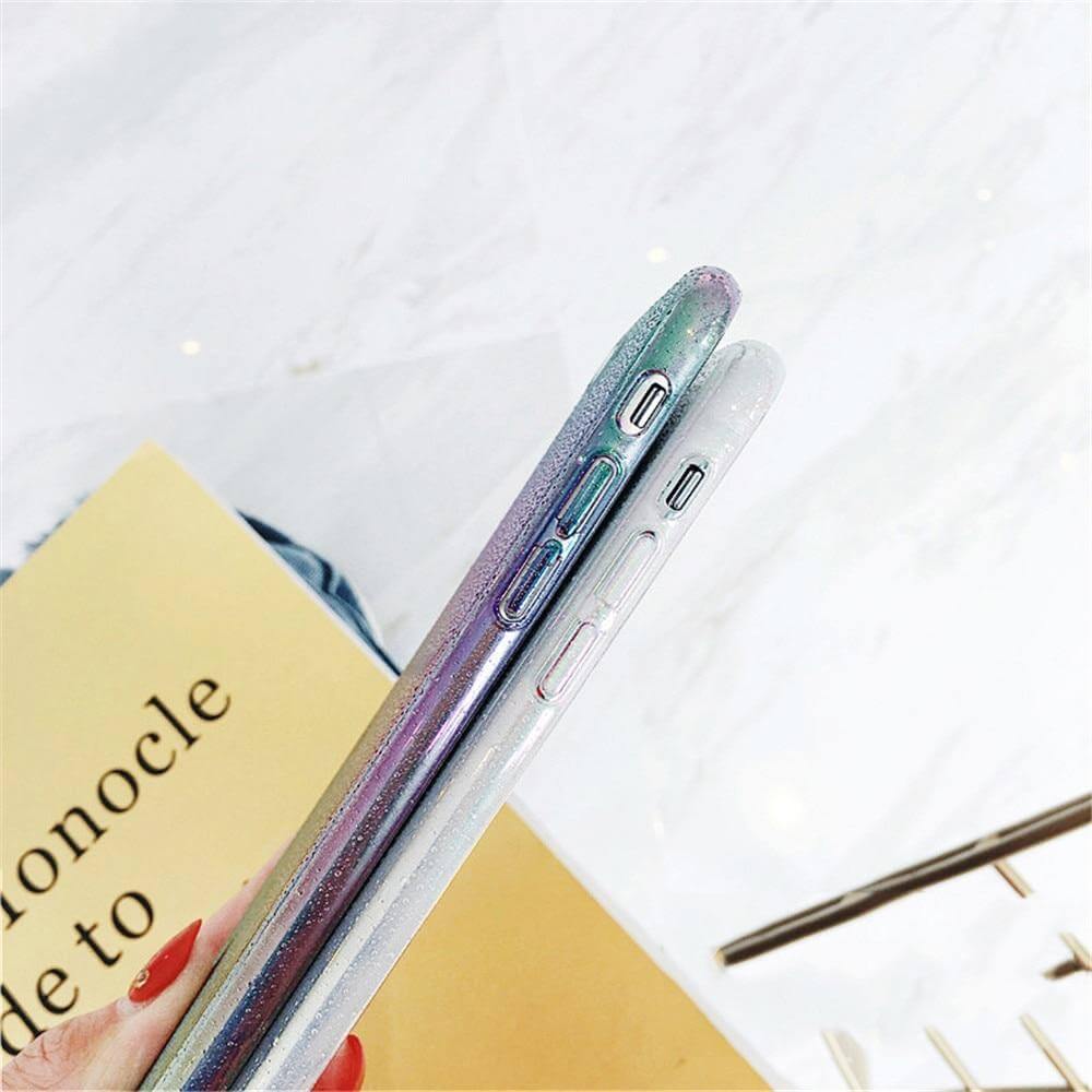 Phone Case Rainbow Gradient iPhone Compatible 4 Color Options