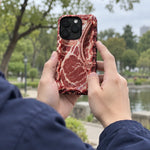 Phone Case Raw Steak Print ABS Wrapped Edges