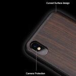 Phone Case Real Wood Back Soft TPU Bumper Protection