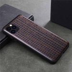 Phone Case Real Wood Back Soft TPU Bumper Protection