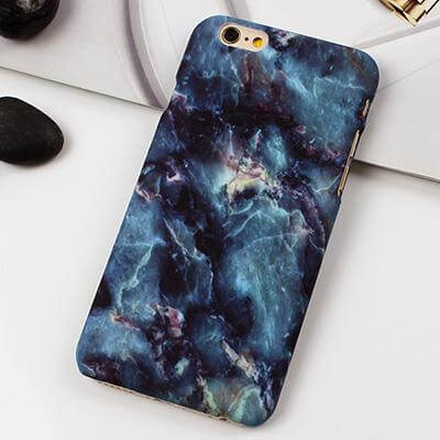 Phone Case Retro Marble Pattern Shock-Resistant Fitted Design