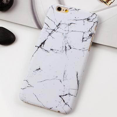 Phone Case Retro Marble Pattern Shock-Resistant Fitted Design
