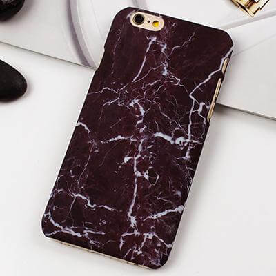 Phone Case Retro Marble Pattern Shock-Resistant Fitted Design