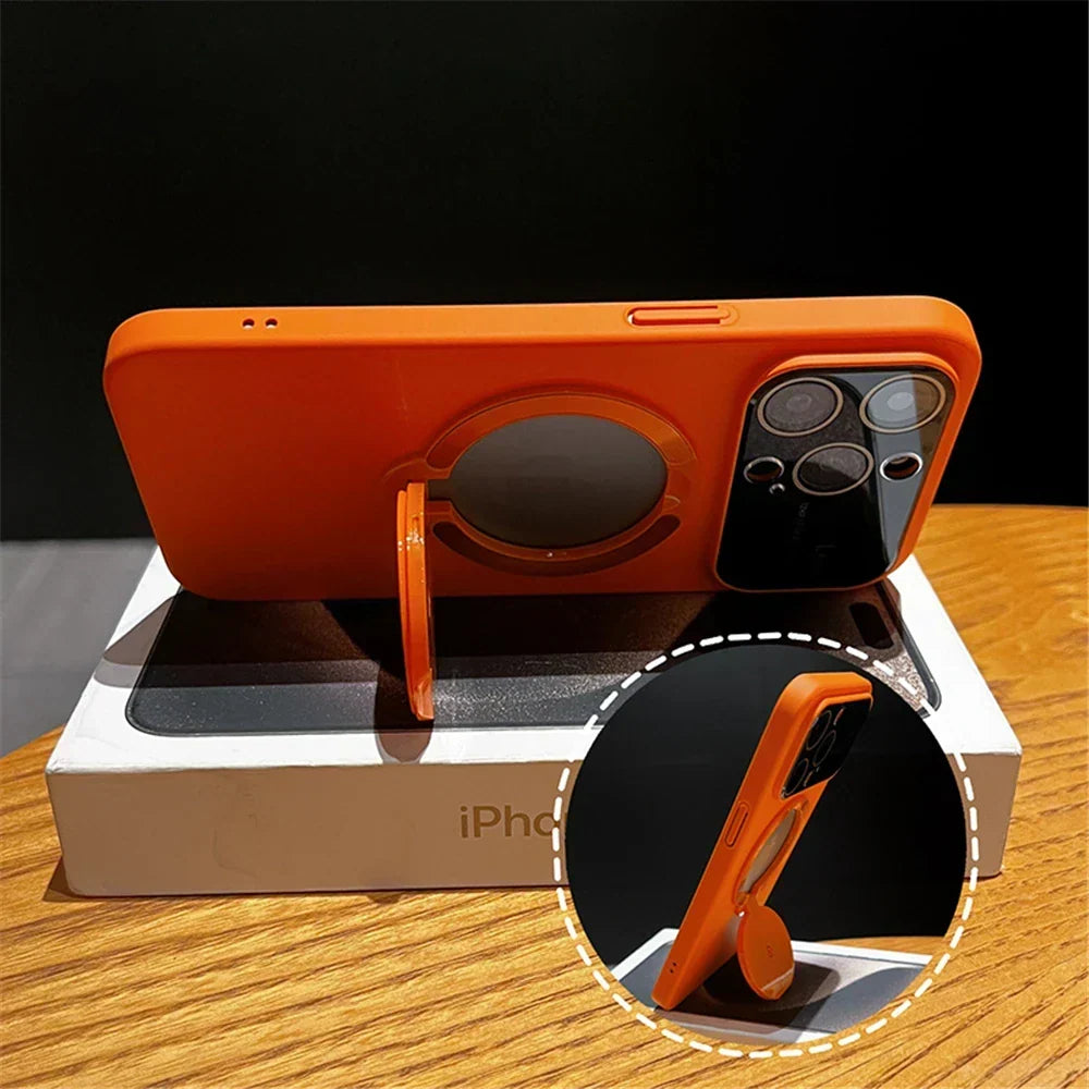 Phone Case Rotating Kickstand Raised Camera Protection