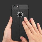 Phone Case Shockproof Silicone Carbon Fiber
