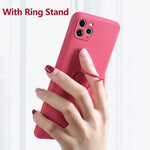 Phone Case Silicone 360° Ring Kickstand Magnetic Mount