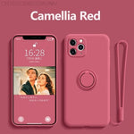 Phone Case Silicone 360° Ring Kickstand Magnetic Mount