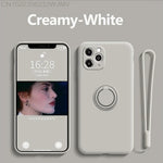 Phone Case Silicone 360° Ring Kickstand Magnetic Mount
