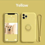 Phone Case Silicone 360° Ring Kickstand Magnetic Mount