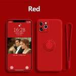 Phone Case Silicone 360° Ring Kickstand Magnetic Mount