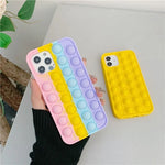 Phone Case Silicone Pop-Up Bubbles Stress Relief