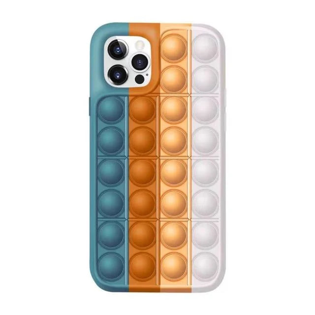 Phone Case Silicone Pop-Up Bubbles Stress Relief