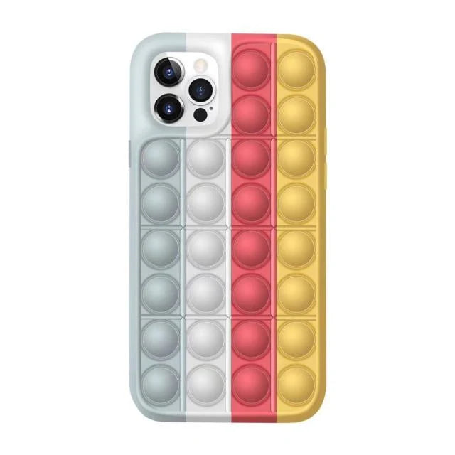 Phone Case Silicone Pop-Up Bubbles Stress Relief