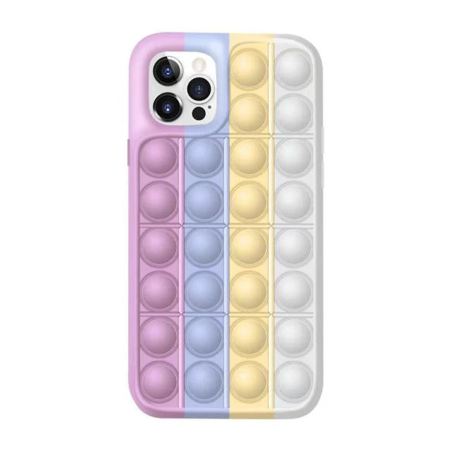 Phone Case Silicone Pop-Up Bubbles Stress Relief