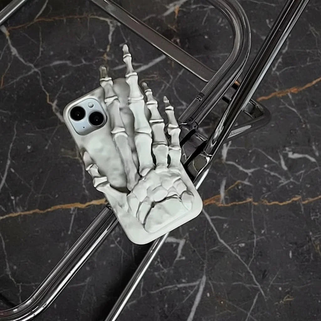Phone Case Silicone Skeleton Grip & Built-In Stand