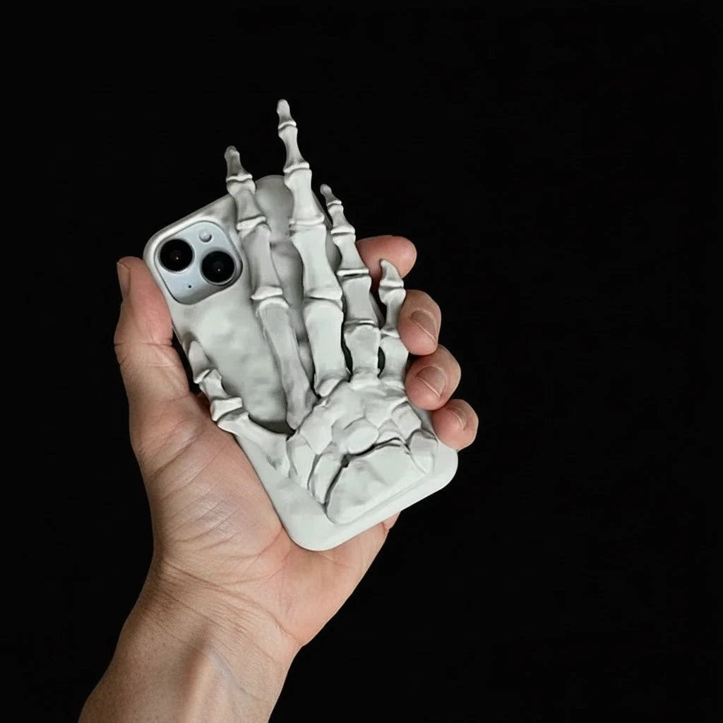 Phone Case Silicone Skeleton Grip & Built-In Stand