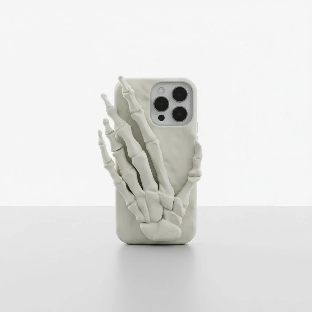 Phone Case Silicone Skeleton Grip & Built-In Stand