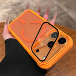 Phone Case Sliding Camera Cover Magnetic Back Built-In Stand