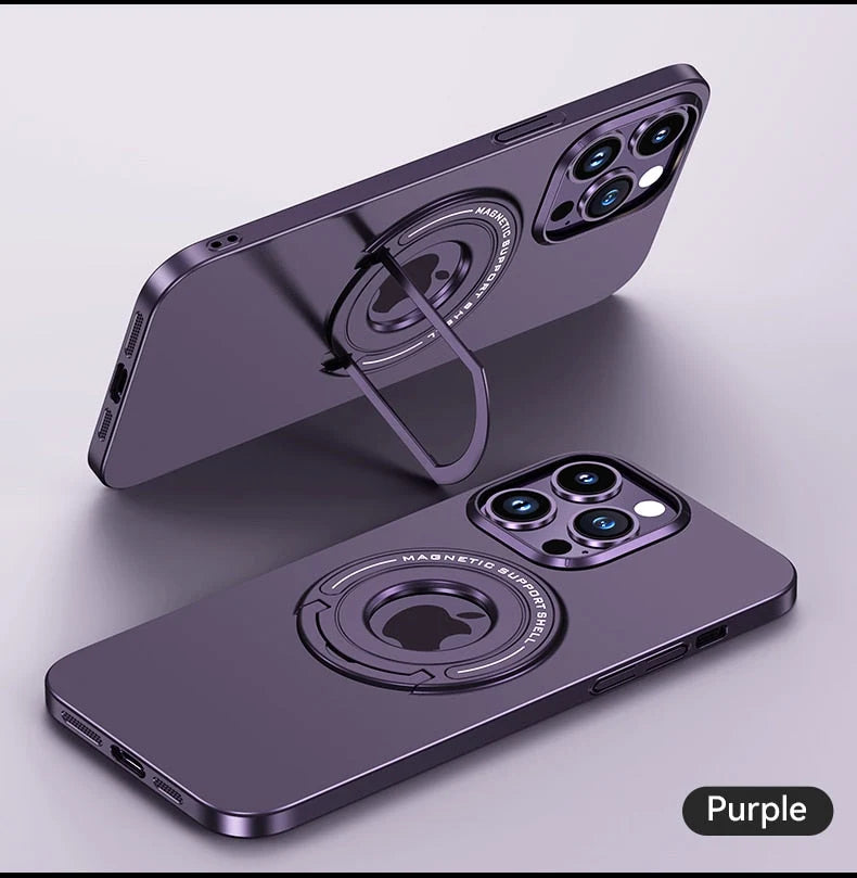 Phone Case Slim MagSafe Charging Built-In Stand Camera Protection