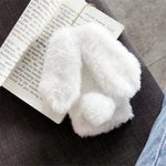 Phone Case Soft Plush Bunny Non-Slip Scratch-Resistant