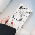 Phone Case Soft TPU Marble Print Shock-Resistant Protection