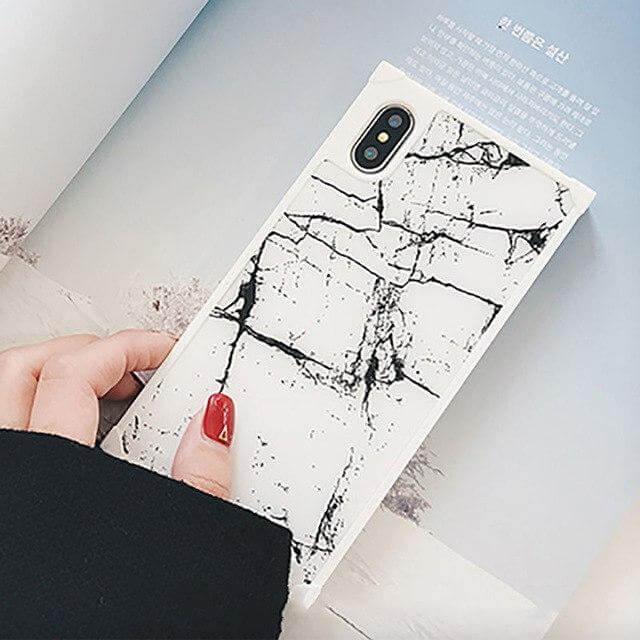 Phone Case Soft TPU Marble Print Shock-Resistant Protection