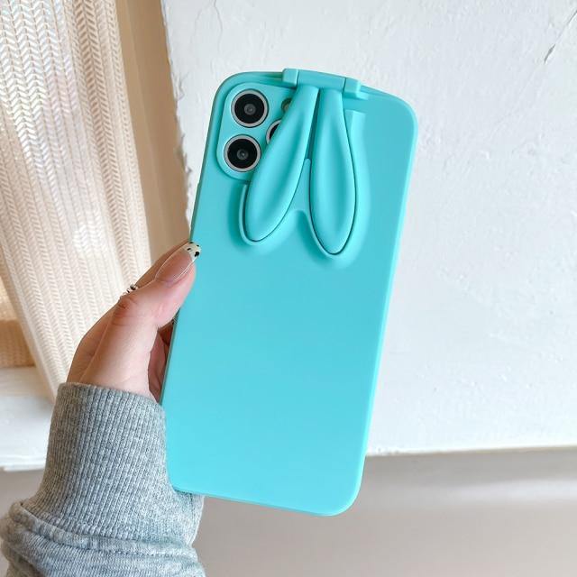 Phone Case Soft TPU Rabbit Ear Design Camera Protection