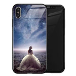 Phone Case Tempered Glass Back Silicone Edges Impact-Resistant