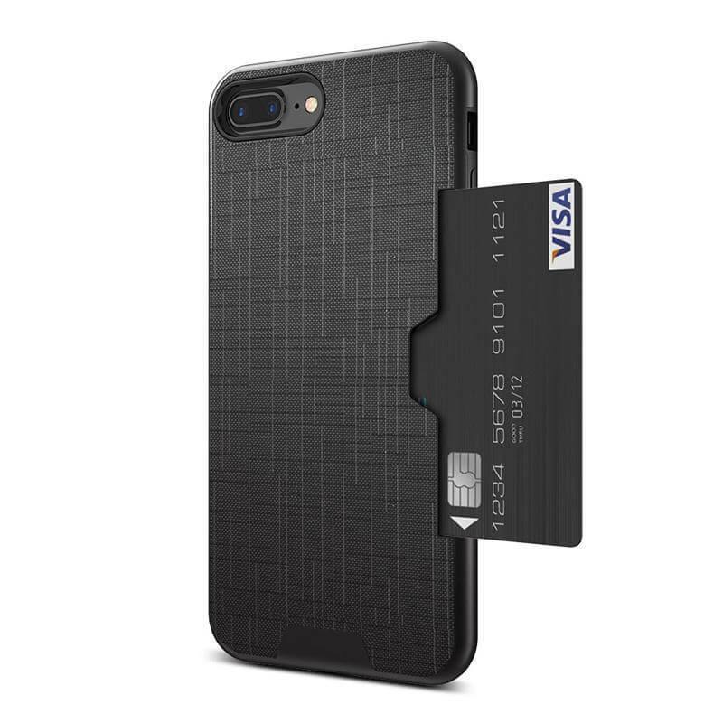 Phone Case Wallet Design Hidden Card Slot Impact-Resistant