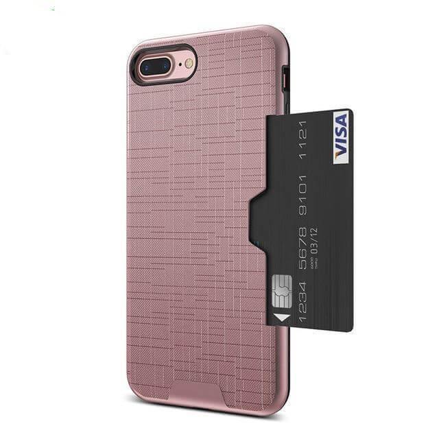 Phone Case Wallet Design Hidden Card Slot Impact-Resistant